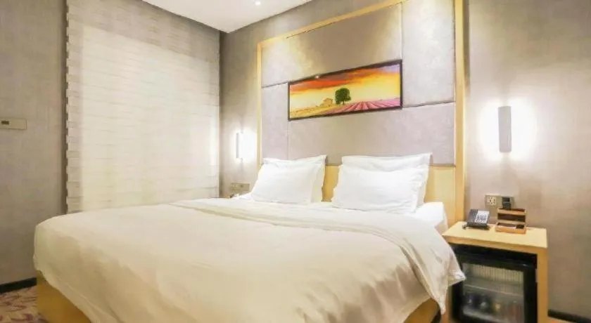 Bed in Lavande Hotels·Wuhan Fanhai CBD