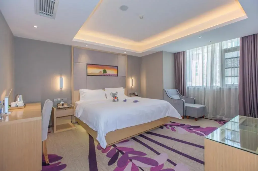 Bed in Lavande Hotels·Wuhan Fanhai CBD Bed in Lavande Hotels·Wuhan Fanhai CBD