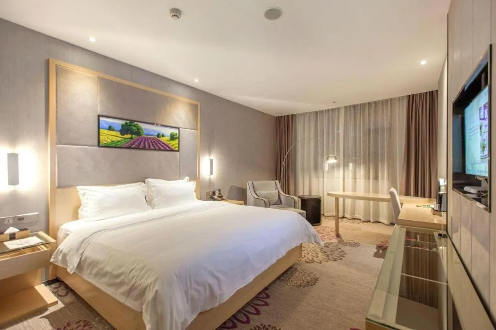 Bed in Lavande Hotels·Wuhan Fanhai CBD