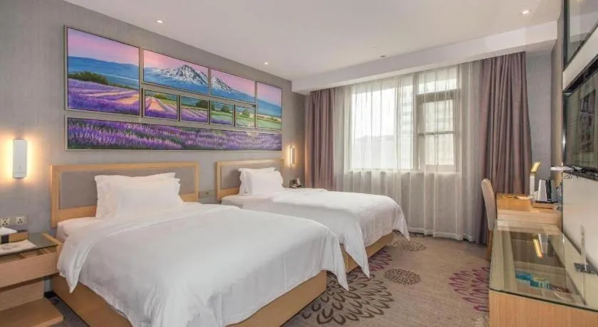 Bed in Lavande Hotels·Wuhan Fanhai CBD