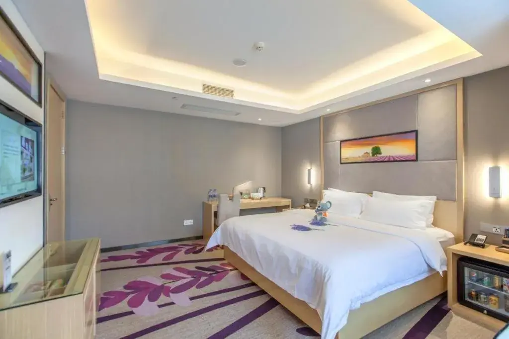 Bed in Lavande Hotels·Wuhan Fanhai CBD Bed in Lavande Hotels·Wuhan Fanhai CBD