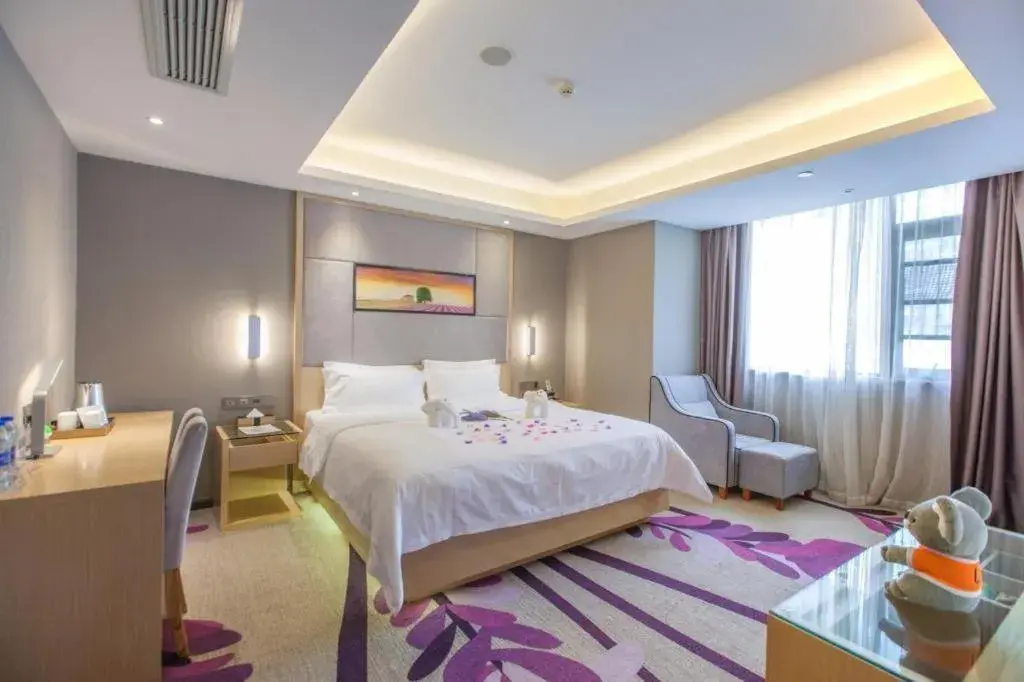 Bed in Lavande Hotels·Wuhan Fanhai CBD Bed in Lavande Hotels·Wuhan Fanhai CBD