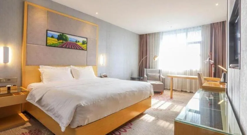 Bed in Lavande Hotels·Wuhan Fanhai CBD
