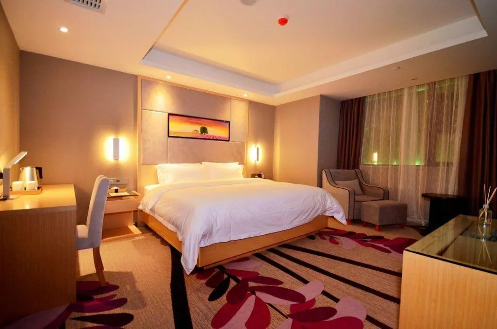 Bed in Lavande Hotels·Wuhan Fanhai CBD