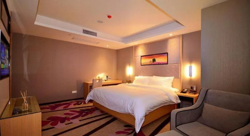 Bed in Lavande Hotels·Wuhan Fanhai CBD
