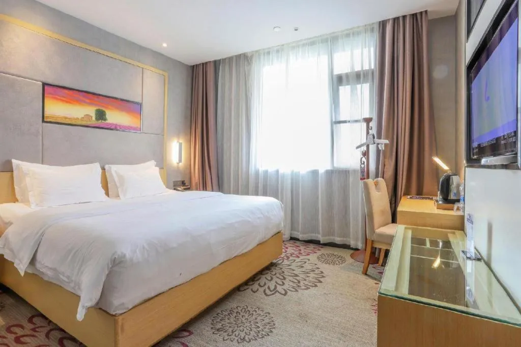 Bed in Lavande Hotels·Wuhan Fanhai CBD