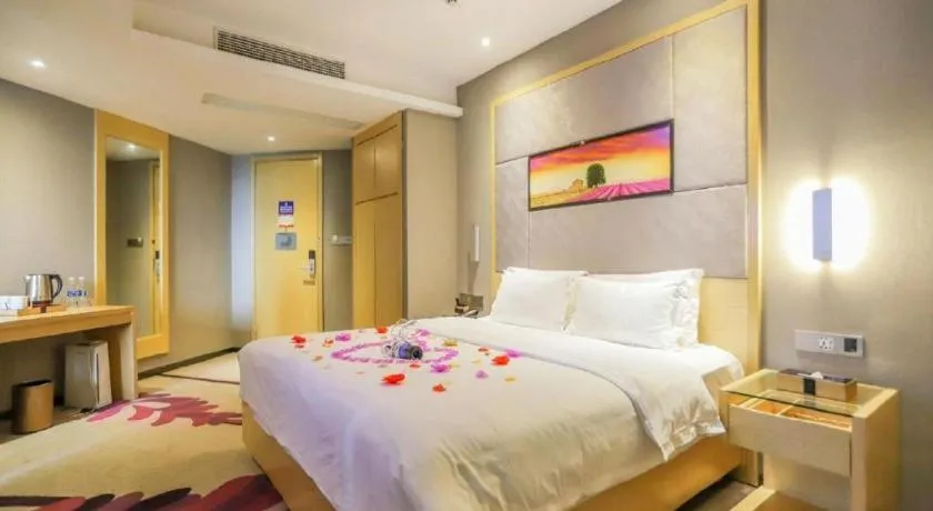 Bed in Lavande Hotels·Wuhan Fanhai CBD