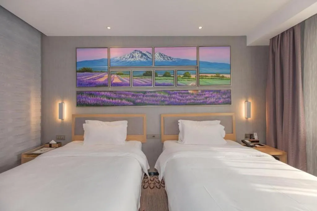 Bed in Lavande Hotels·Wuhan Fanhai CBD
