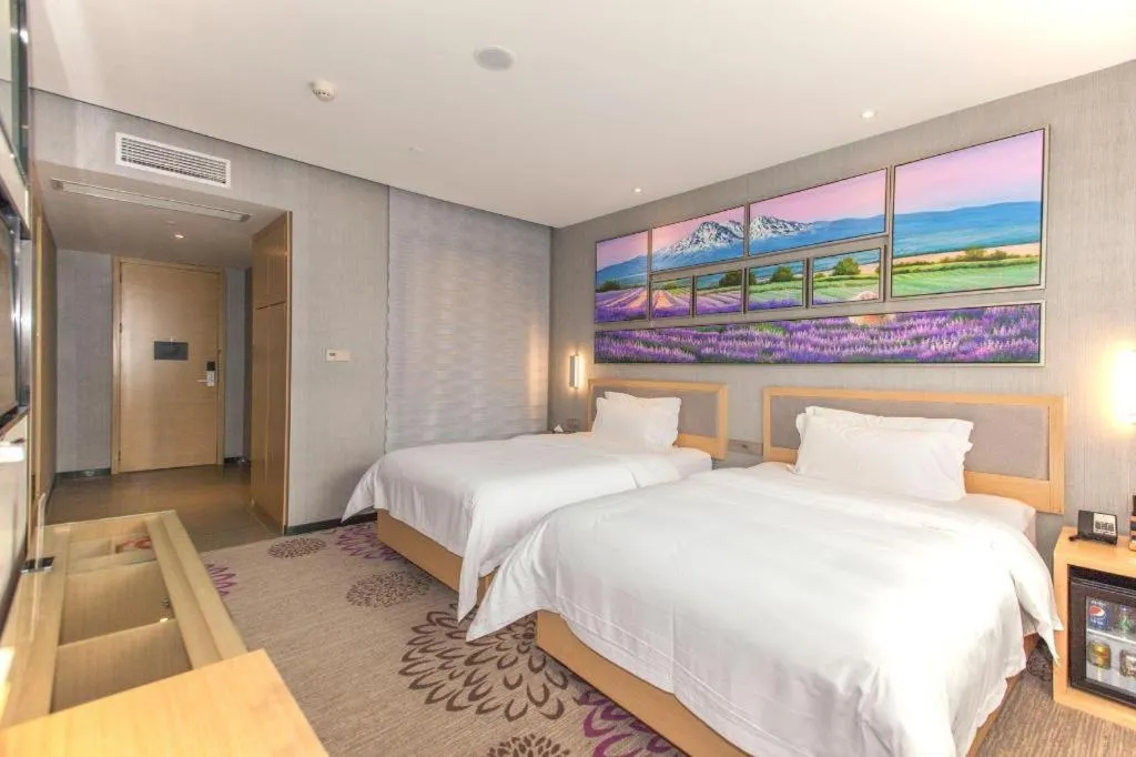 Bed in Lavande Hotels·Wuhan Fanhai CBD