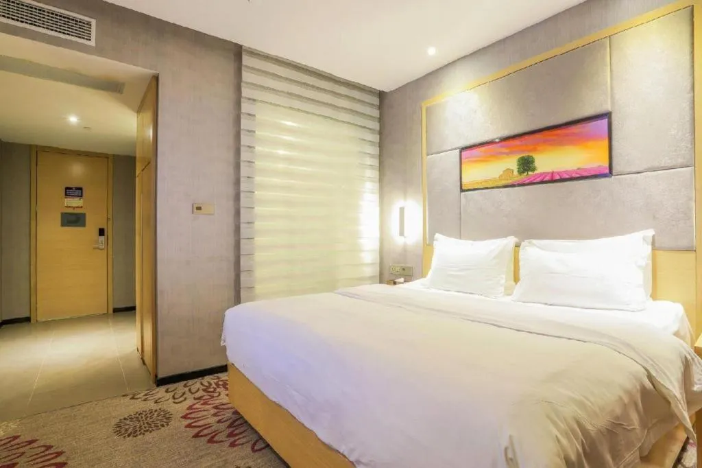 Bed in Lavande Hotels·Wuhan Fanhai CBD