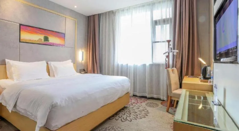 Bed in Lavande Hotels·Wuhan Fanhai CBD