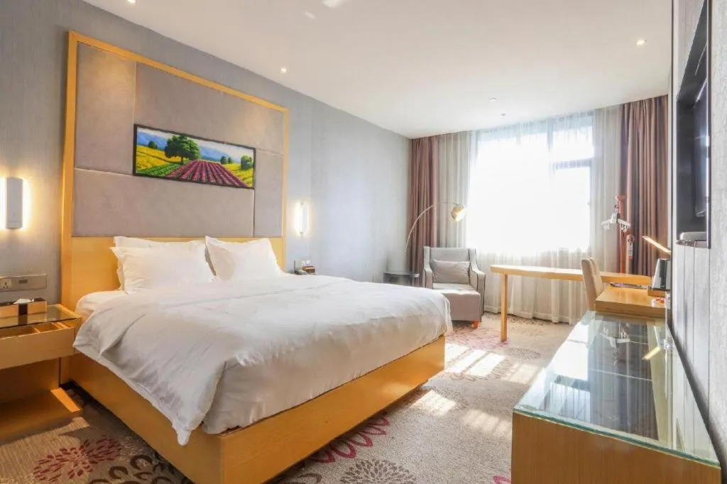 Bed in Lavande Hotels·Wuhan Fanhai CBD