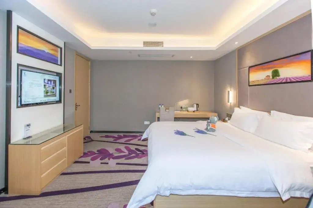 Bed in Lavande Hotels·Wuhan Fanhai CBD Bed in Lavande Hotels·Wuhan Fanhai CBD