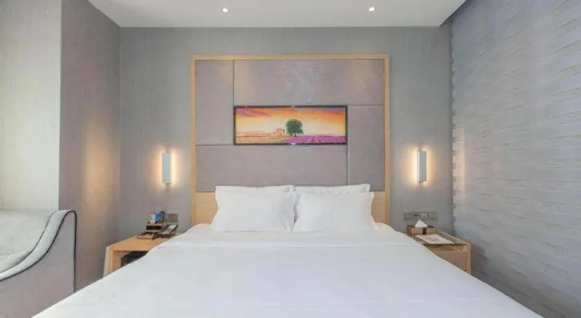 Bed in Lavande Hotels·Wuhan Fanhai CBD
