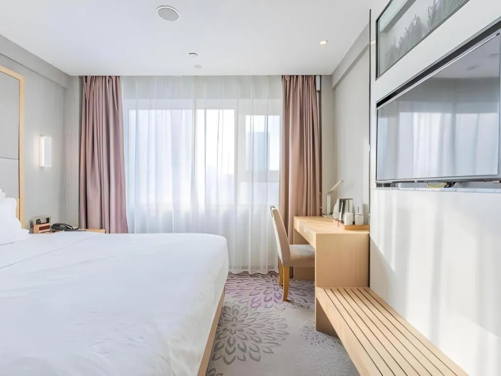 Bed in Lavande Hotels·Qingdao Wusi Square