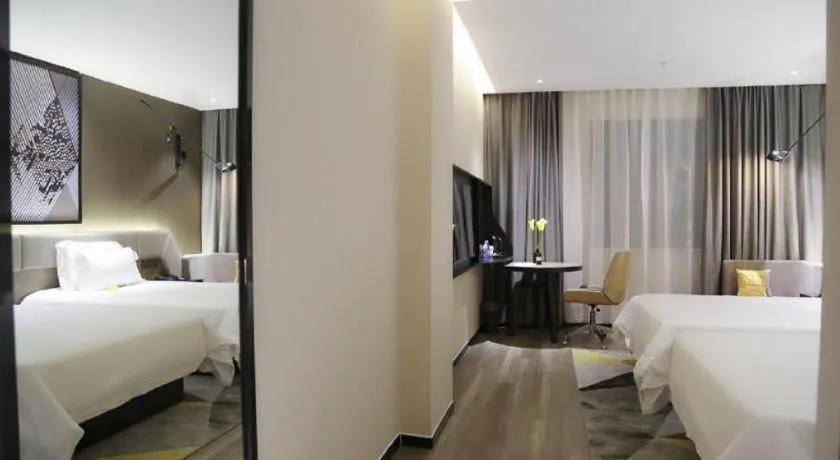 Bed in IU Hotels·Nanning Zoo Metro Station RT-Mart