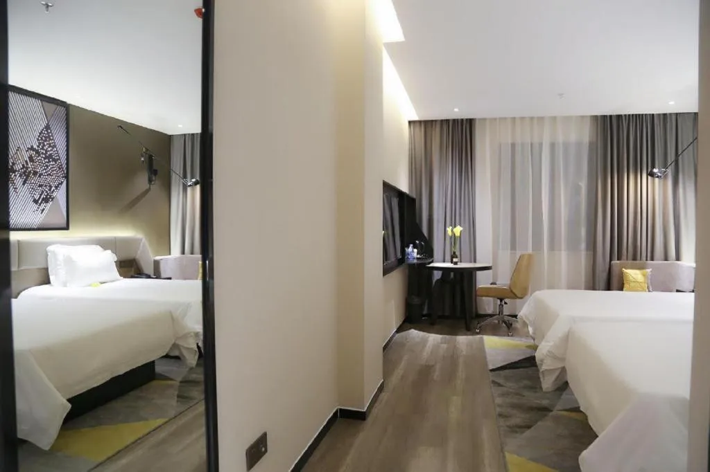 Bed in IU Hotels·Nanning Zoo Metro Station RT-Mart