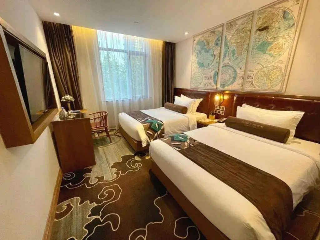 Bed in James Joyce Coffetel·Shanghai Zhuanqiao Wanda Plaza