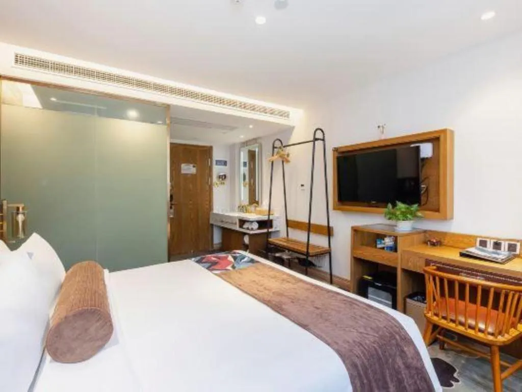 Bed in James Joyce Coffetel·Shanghai Zhuanqiao Wanda Plaza