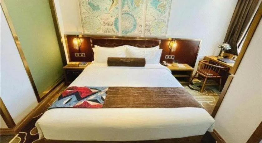 Bed in James Joyce Coffetel·Shanghai Zhuanqiao Wanda Plaza