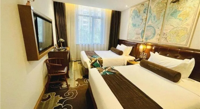 Bed in James Joyce Coffetel·Shanghai Zhuanqiao Wanda Plaza