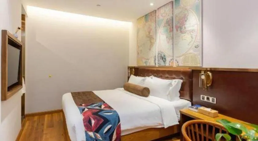 Bed in James Joyce Coffetel·Shanghai Zhuanqiao Wanda Plaza