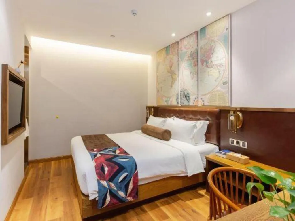 Bed in James Joyce Coffetel·Shanghai Zhuanqiao Wanda Plaza