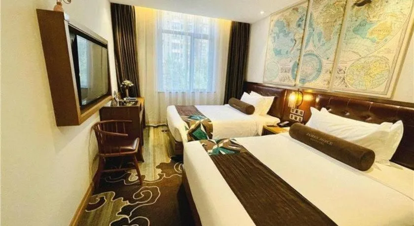 Bed in James Joyce Coffetel·Shanghai Zhuanqiao Wanda Plaza