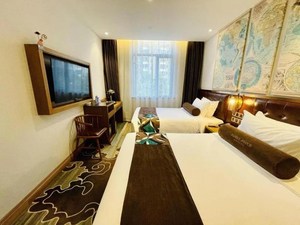 Bed in James Joyce Coffetel·Shanghai Zhuanqiao Wanda Plaza