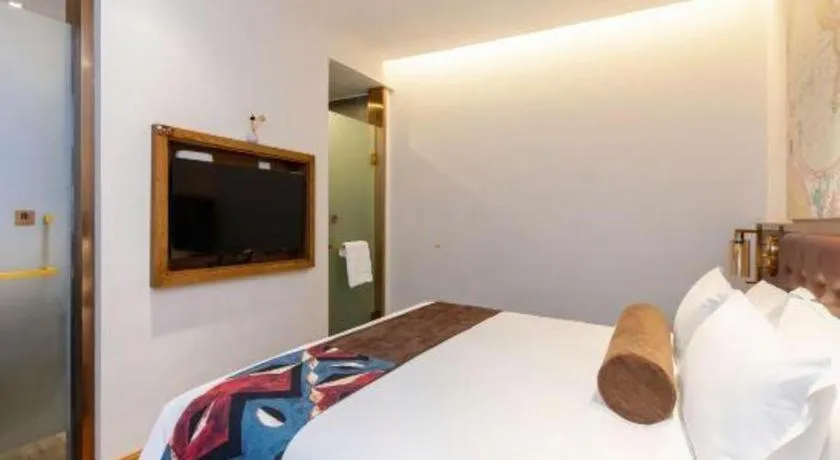 Bed in James Joyce Coffetel·Shanghai Zhuanqiao Wanda Plaza