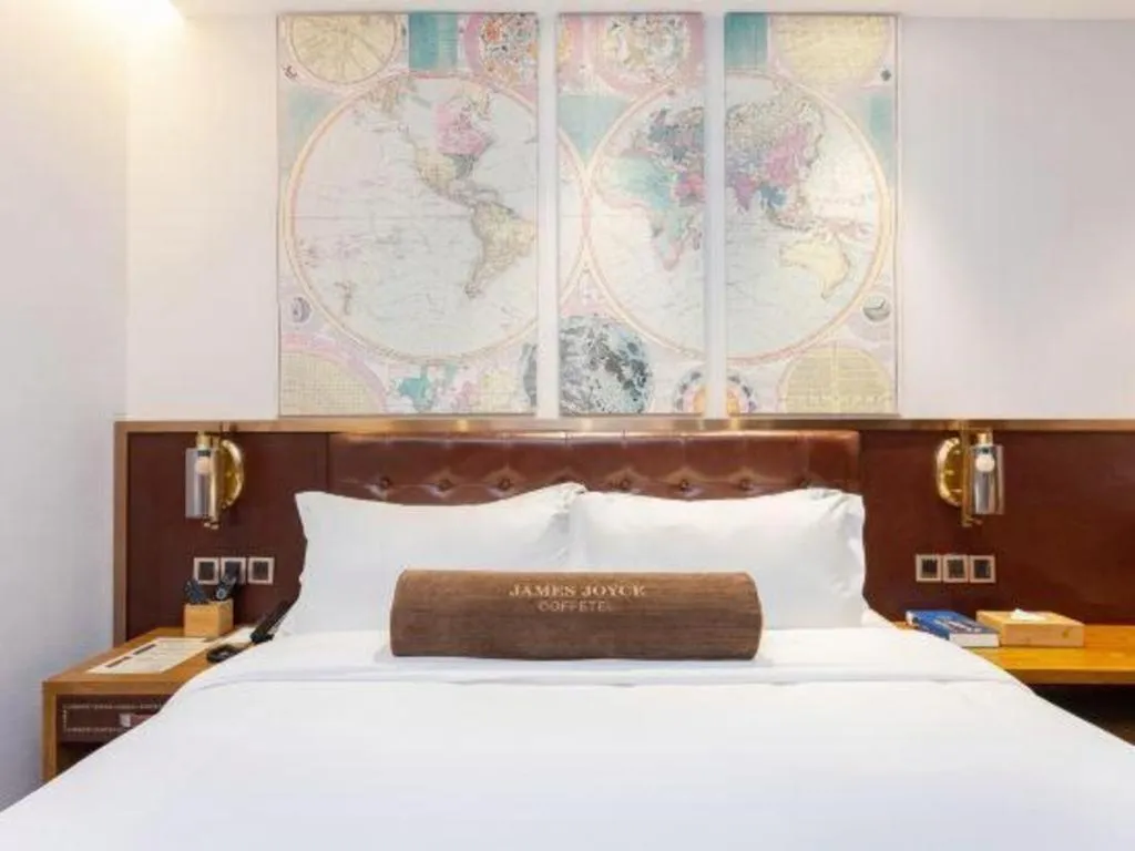 Bed in James Joyce Coffetel·Shanghai Zhuanqiao Wanda Plaza