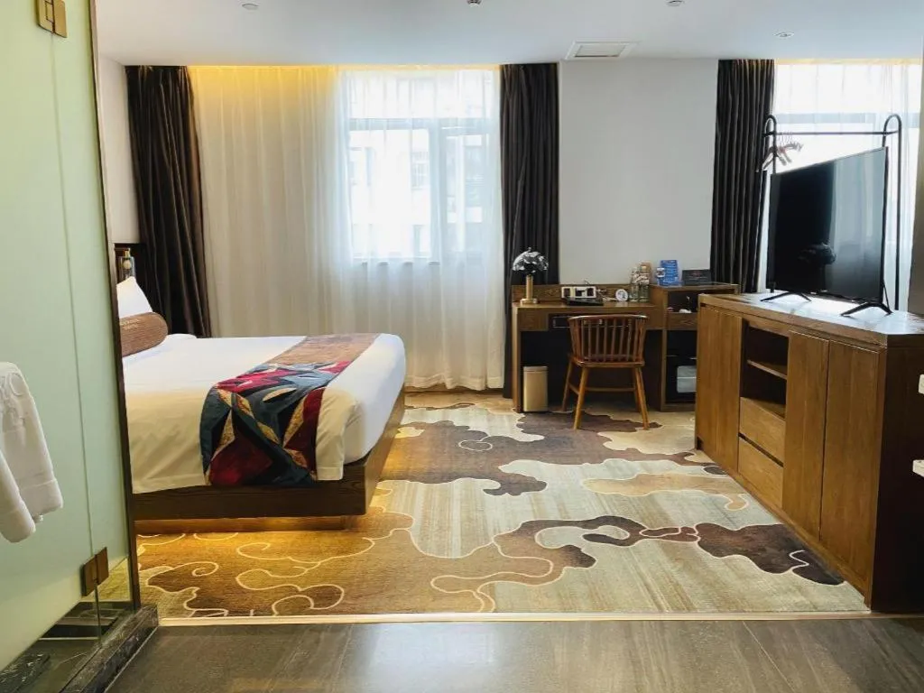 Bed in James Joyce Coffetel·Shanghai Zhuanqiao Wanda Plaza