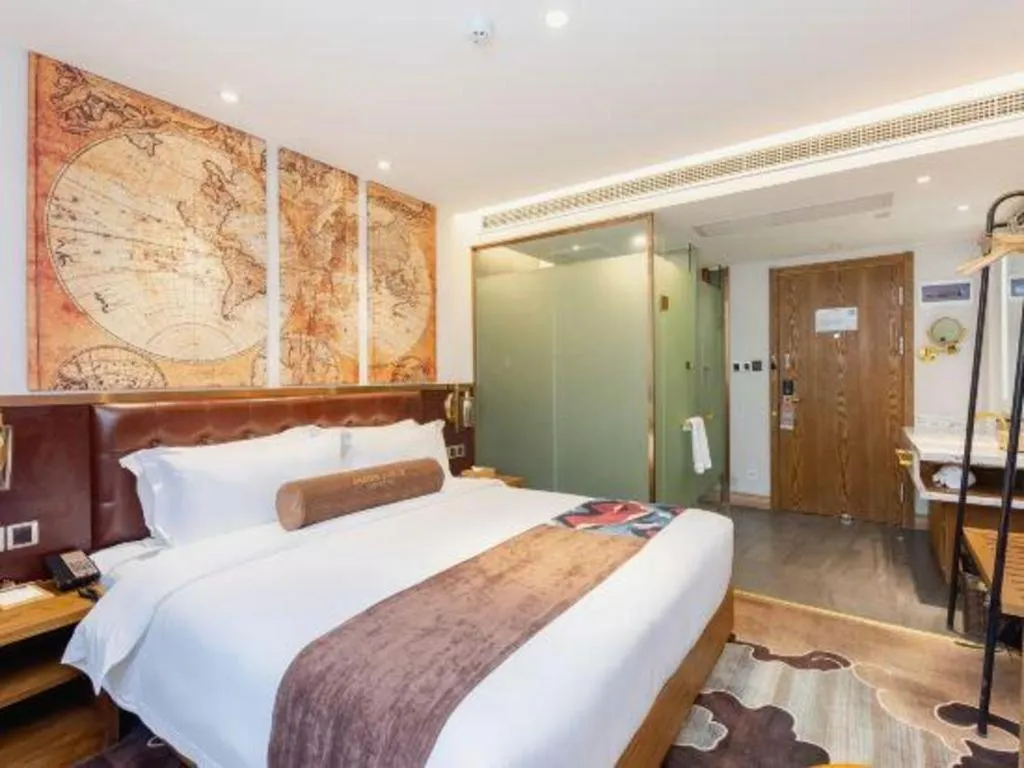 Bed in James Joyce Coffetel·Shanghai Zhuanqiao Wanda Plaza