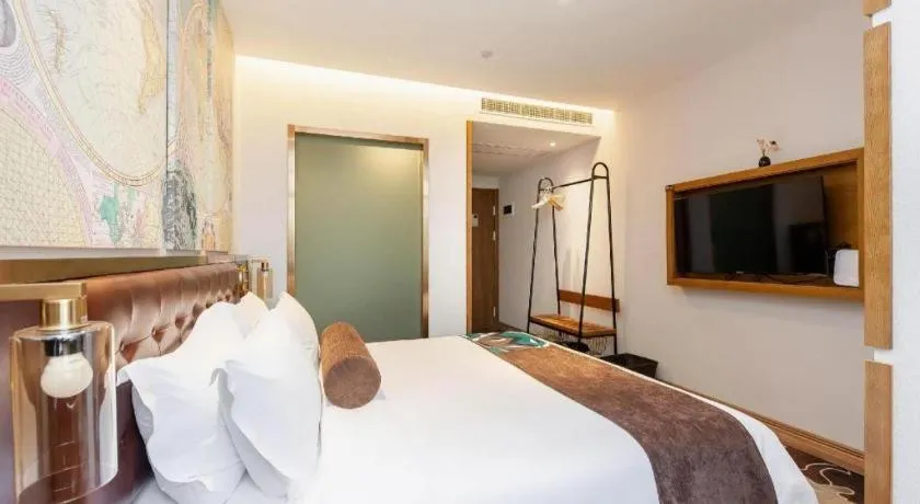 Bed in James Joyce Coffetel·Shanghai Zhuanqiao Wanda Plaza