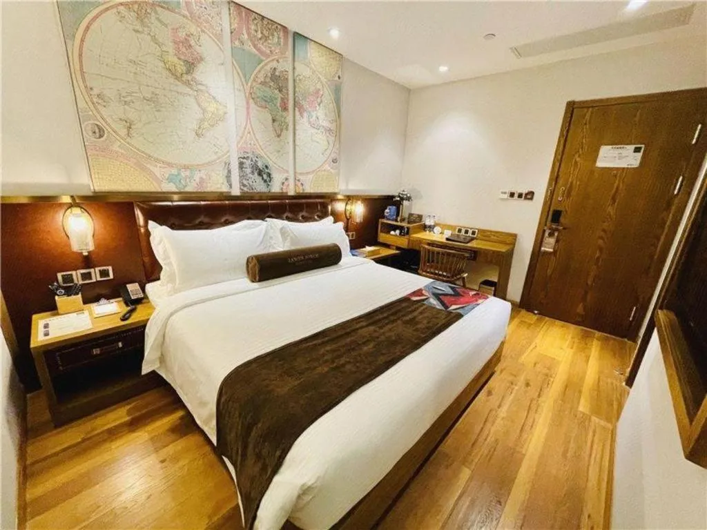 Bed in James Joyce Coffetel·Shanghai Zhuanqiao Wanda Plaza