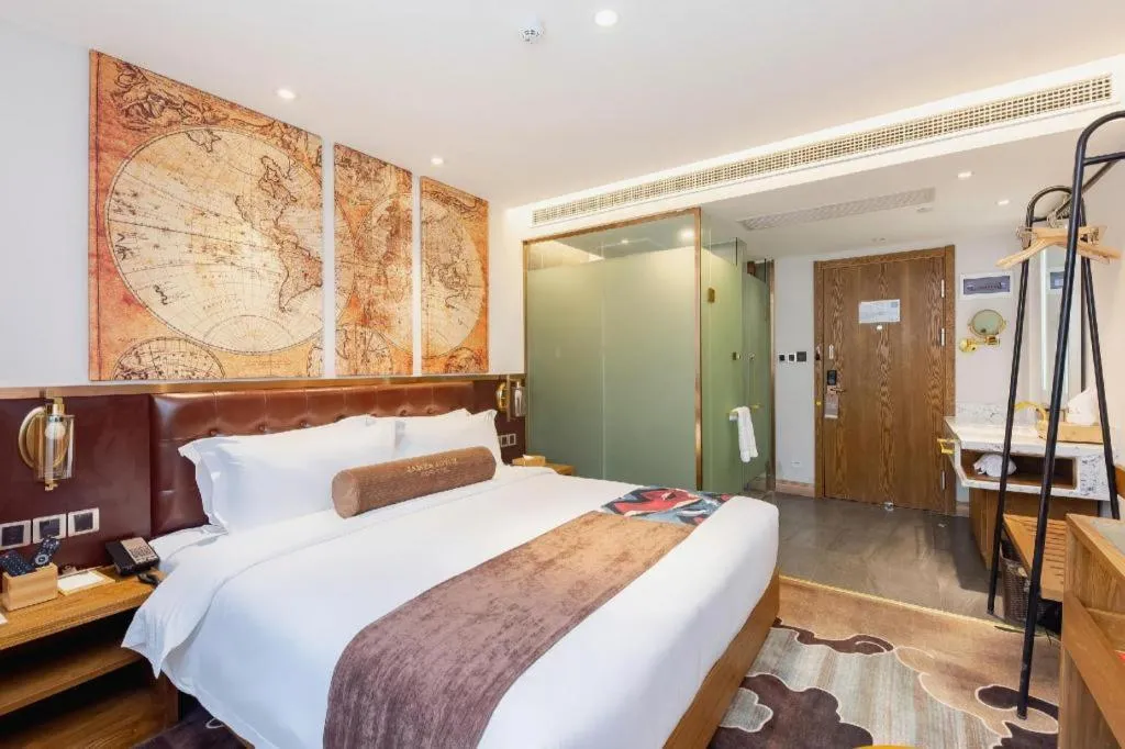 Bed in James Joyce Coffetel·Shanghai Zhuanqiao Wanda Plaza