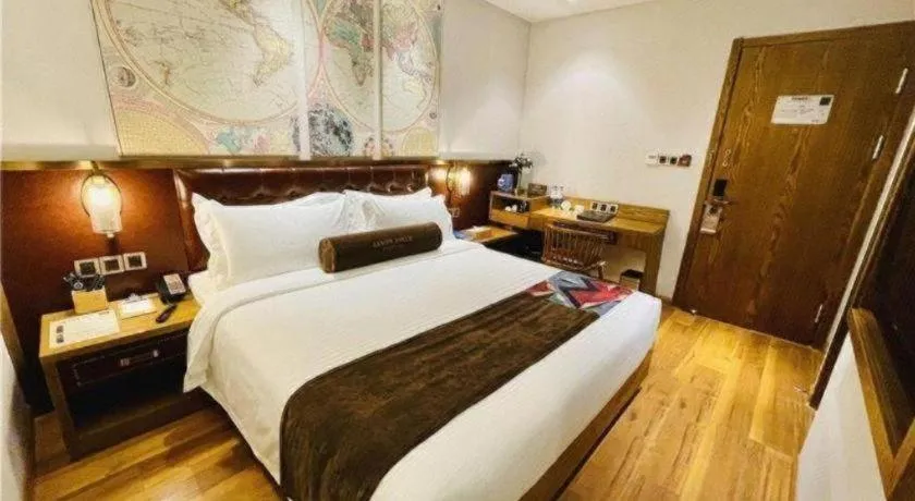 Bed in James Joyce Coffetel·Shanghai Zhuanqiao Wanda Plaza