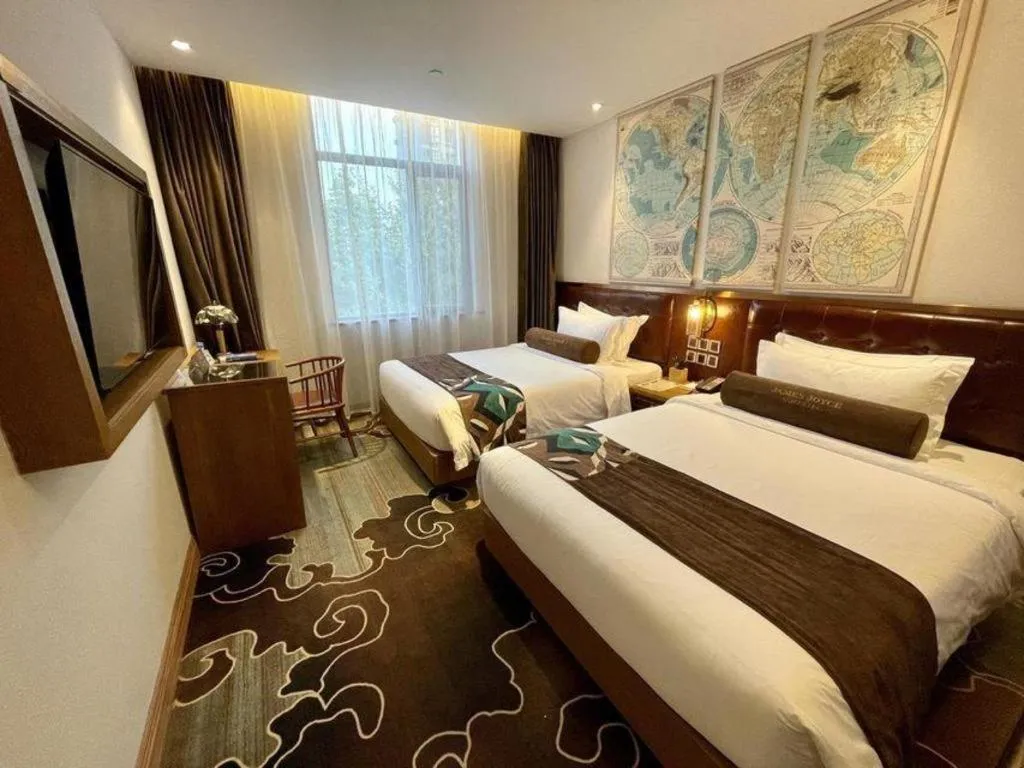 Bed in James Joyce Coffetel·Shanghai Zhuanqiao Wanda Plaza