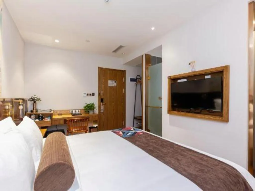 Bed in James Joyce Coffetel·Shanghai Zhuanqiao Wanda Plaza