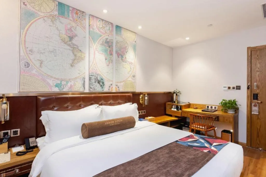 Bed in James Joyce Coffetel·Shanghai Zhuanqiao Wanda Plaza