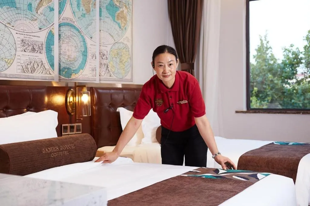 Bed in James Joyce Coffetel·Shanghai Zhuanqiao Wanda Plaza