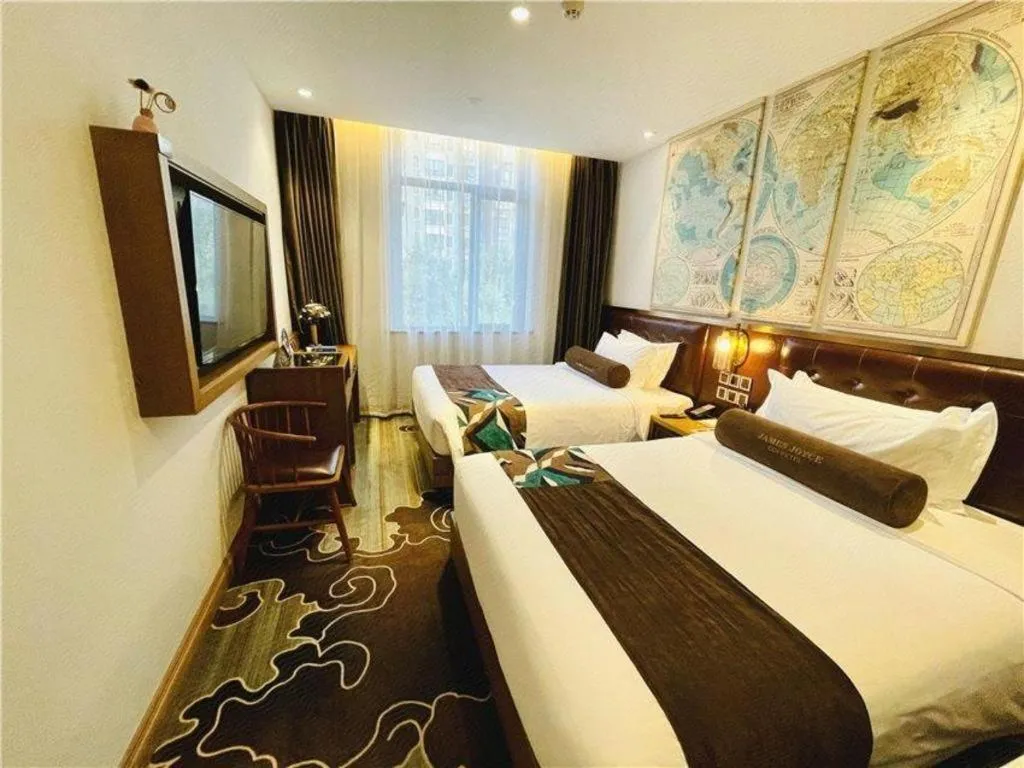 Bed in James Joyce Coffetel·Shanghai Zhuanqiao Wanda Plaza