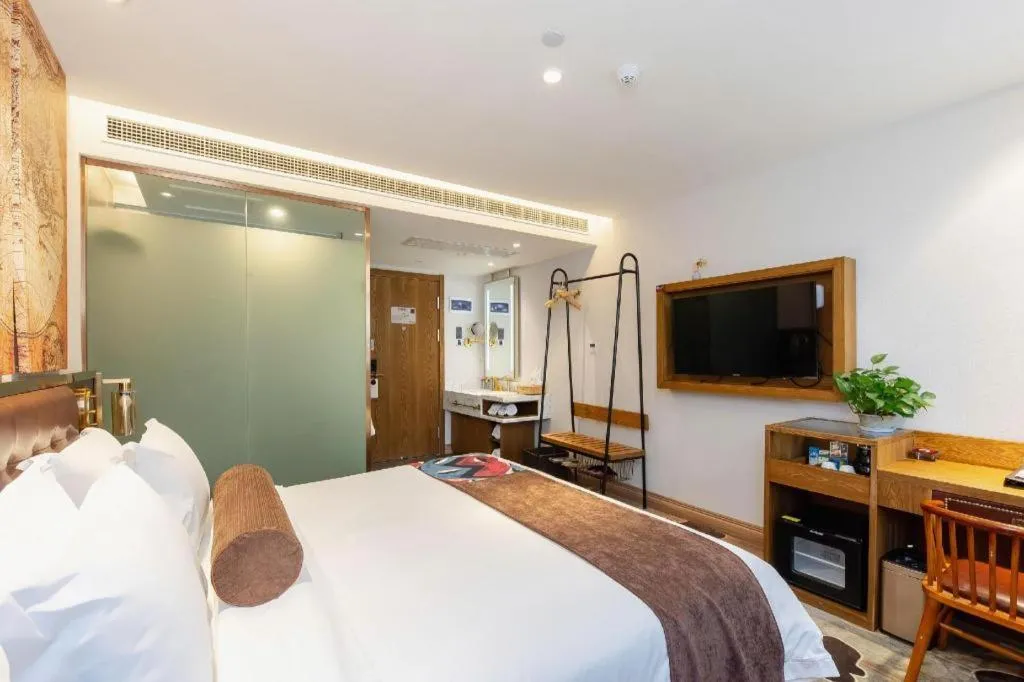 Bed in James Joyce Coffetel·Shanghai Zhuanqiao Wanda Plaza