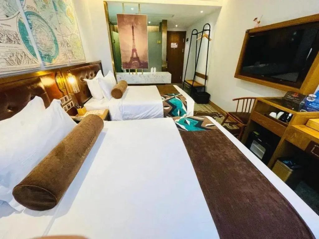 Bed in James Joyce Coffetel·Shanghai Zhuanqiao Wanda Plaza