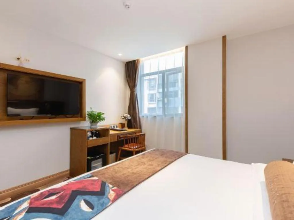 Bed in James Joyce Coffetel·Shanghai Zhuanqiao Wanda Plaza