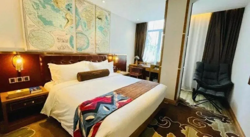 Bed in James Joyce Coffetel·Shanghai Zhuanqiao Wanda Plaza