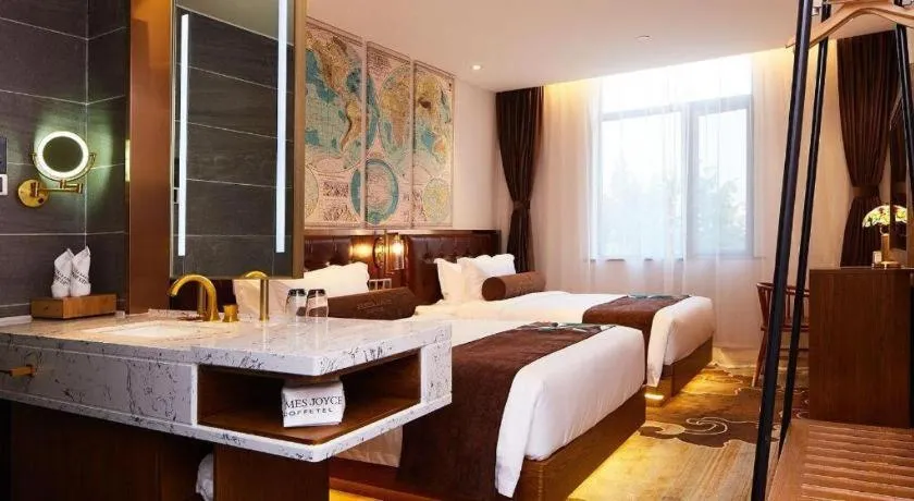 Bed in James Joyce Coffetel·Shanghai Zhuanqiao Wanda Plaza