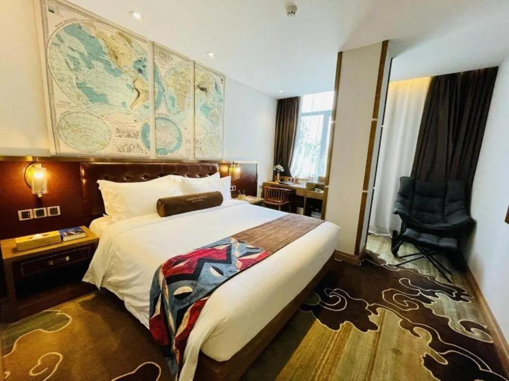 Bed in James Joyce Coffetel·Shanghai Zhuanqiao Wanda Plaza