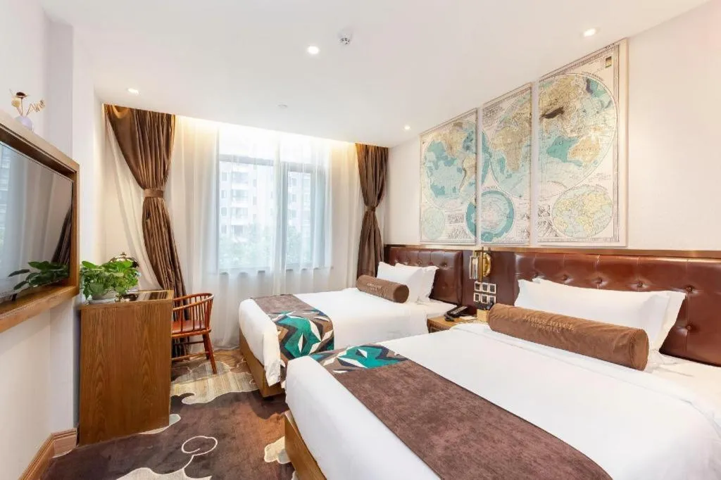 Bed in James Joyce Coffetel·Shanghai Zhuanqiao Wanda Plaza