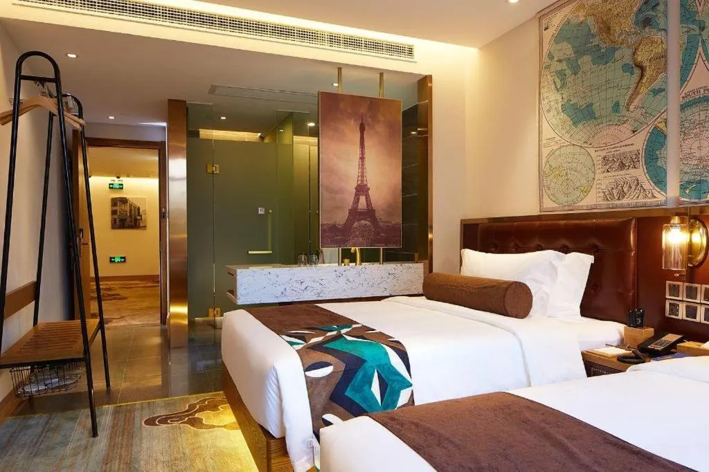 Bed in James Joyce Coffetel·Shanghai Zhuanqiao Wanda Plaza